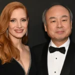 Jessica Chastain and Masayoshi Son